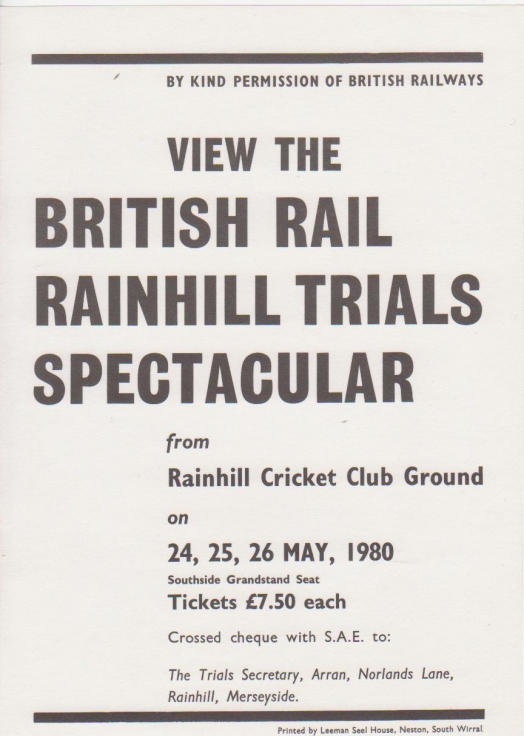View the British Rainhill Trials Spectacular